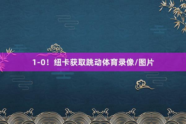 1-0！纽卡获取跳动体育录像/图片