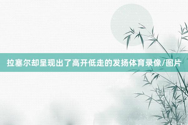 拉塞尔却呈现出了高开低走的发扬体育录像/图片
