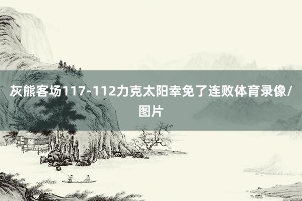 灰熊客场117-112力克太阳幸免了连败体育录像/图片