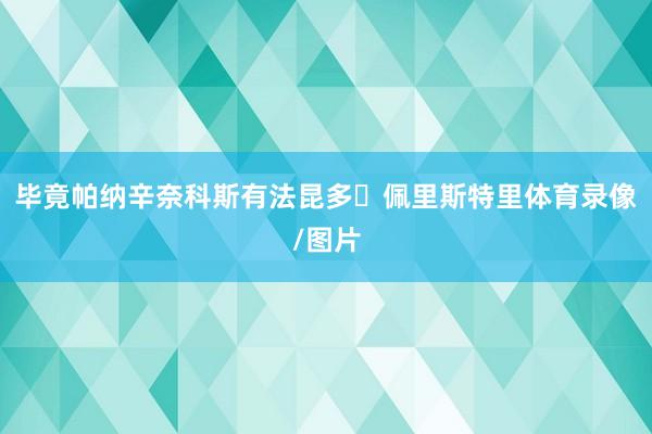 毕竟帕纳辛奈科斯有法昆多・佩里斯特里体育录像/图片
