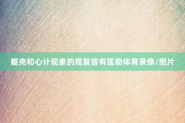 躯壳和心计现象的规复皆有匡助体育录像/图片