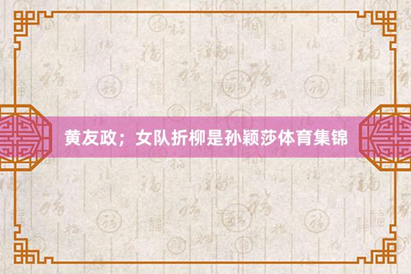 黄友政；女队折柳是孙颖莎体育集锦