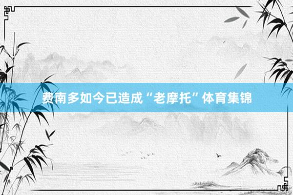 费南多如今已造成“老摩托”体育集锦