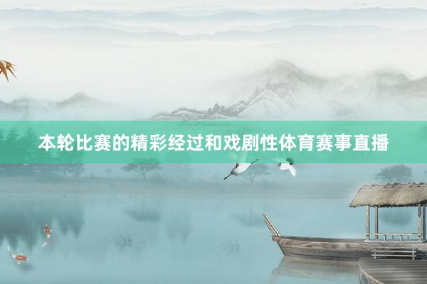本轮比赛的精彩经过和戏剧性体育赛事直播
