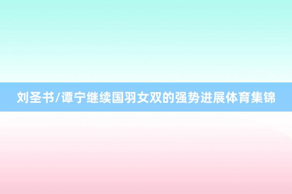 刘圣书/谭宁继续国羽女双的强势进展体育集锦
