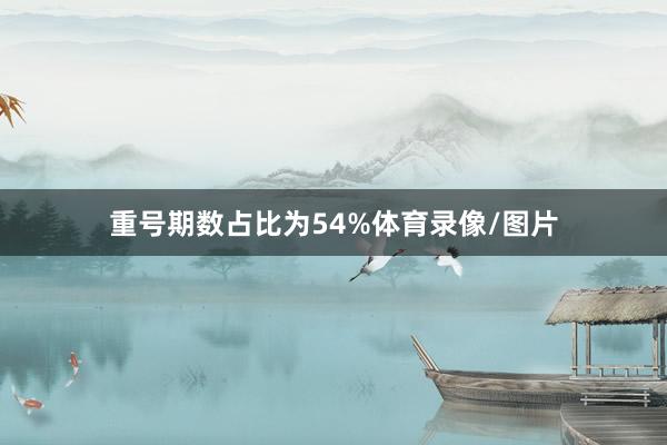 重号期数占比为54%体育录像/图片
