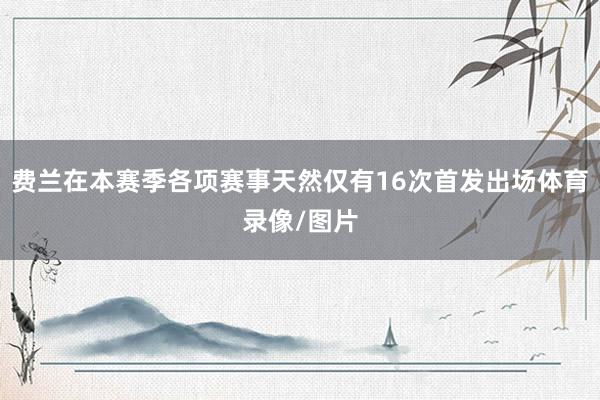 费兰在本赛季各项赛事天然仅有16次首发出场体育录像/图片
