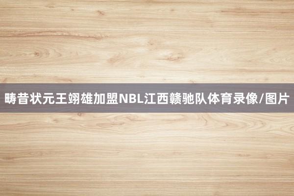 畴昔状元王翊雄加盟NBL江西赣驰队体育录像/图片