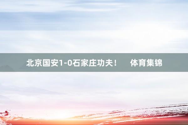 北京国安1-0石家庄功夫！    体育集锦