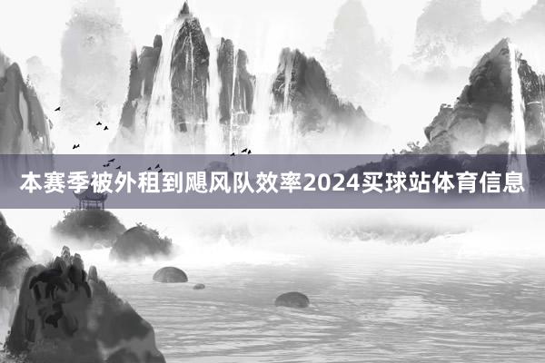 本赛季被外租到飓风队效率2024买球站体育信息