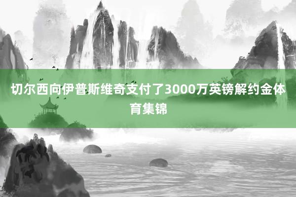切尔西向伊普斯维奇支付了3000万英镑解约金体育集锦