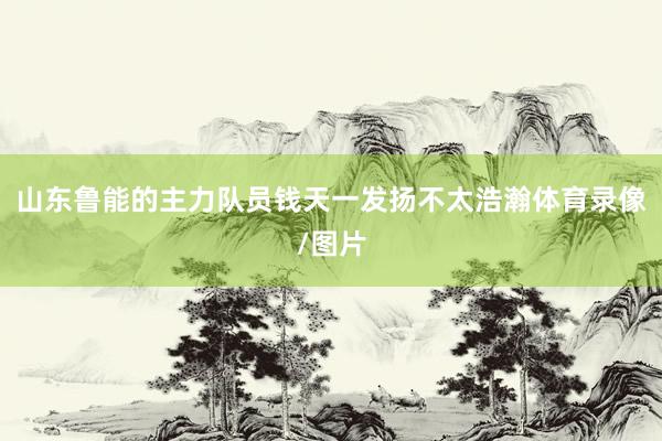山东鲁能的主力队员钱天一发扬不太浩瀚体育录像/图片