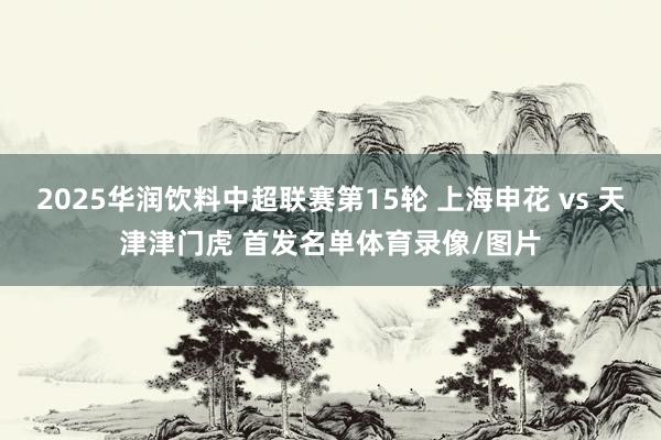 2025华润饮料中超联赛第15轮 上海申花 vs 天津津门虎 首发名单体育录像/图片