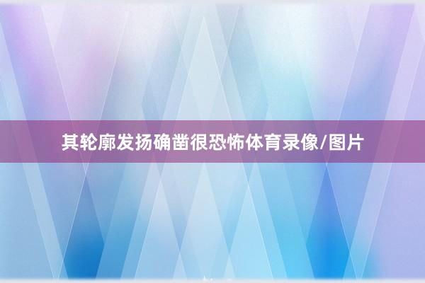 其轮廓发扬确凿很恐怖体育录像/图片