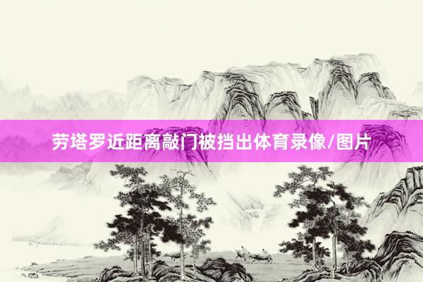 劳塔罗近距离敲门被挡出体育录像/图片