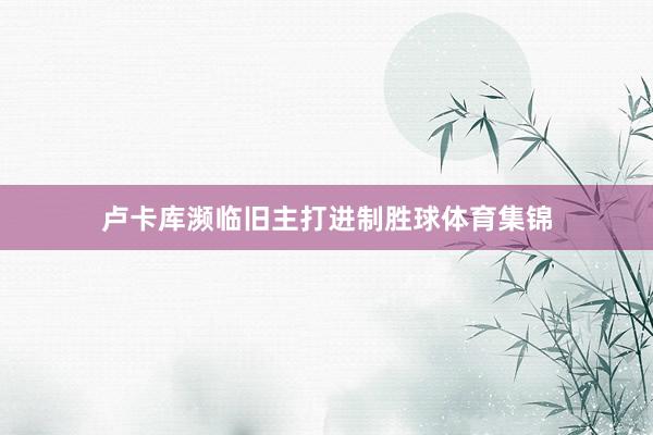 卢卡库濒临旧主打进制胜球体育集锦