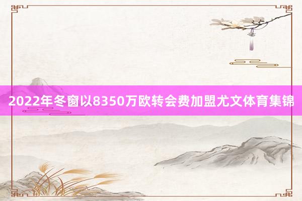 2022年冬窗以8350万欧转会费加盟尤文体育集锦