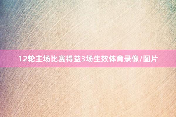 12轮主场比赛得益3场生效体育录像/图片