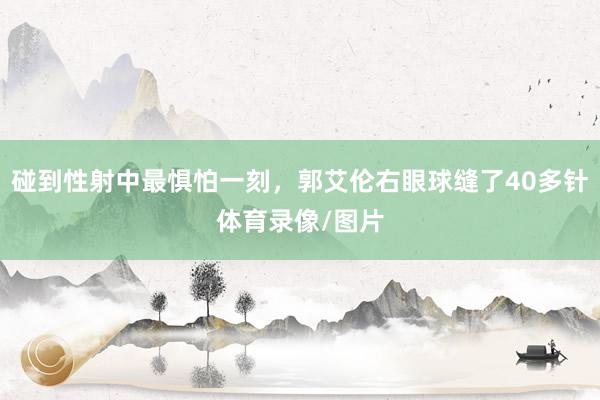 碰到性射中最惧怕一刻，郭艾伦右眼球缝了40多针体育录像/图片