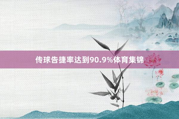 传球告捷率达到90.9%体育集锦