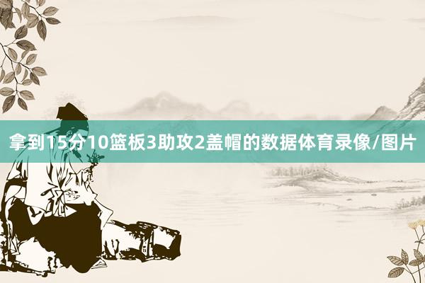 拿到15分10篮板3助攻2盖帽的数据体育录像/图片