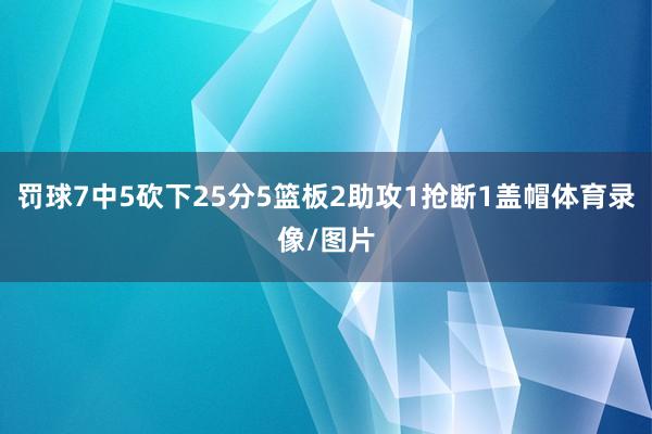 罚球7中5砍下25分5篮板2助攻1抢断1盖帽体育录像/图片