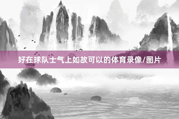 好在球队士气上如故可以的体育录像/图片